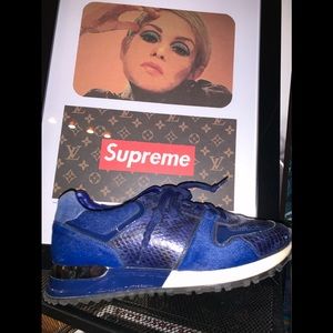 Authentic Louis Vuitton pony & python sneakers